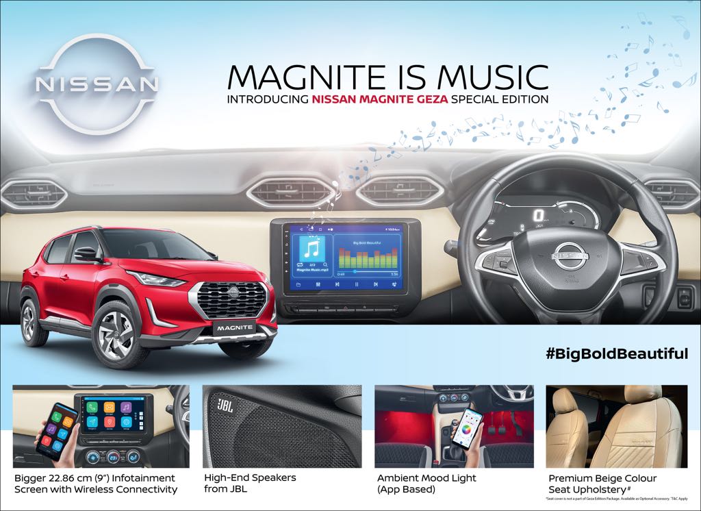 Meet Nissan Magnite Geza - 9-inch Touchscreen, JBL Speakers & More! - pic