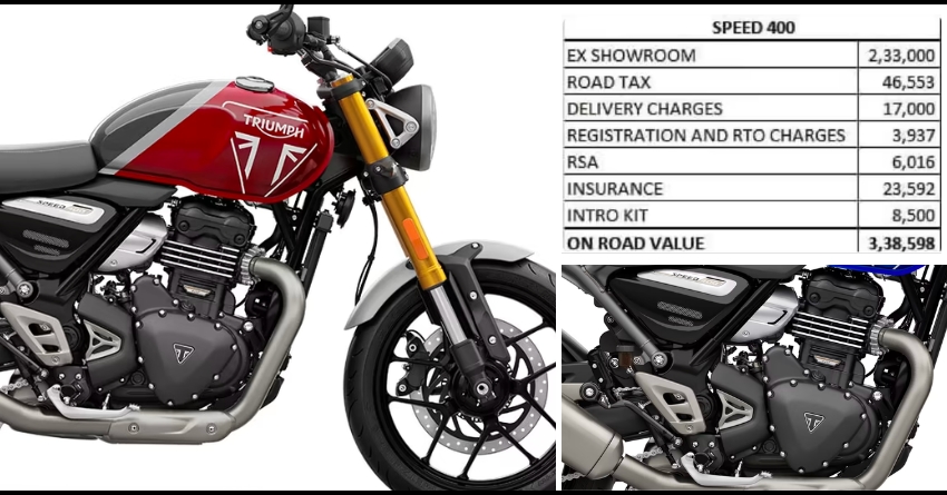Triumph Dealer Overcharging For Speed 400 - Rs 3.39 Lakhs On-Road