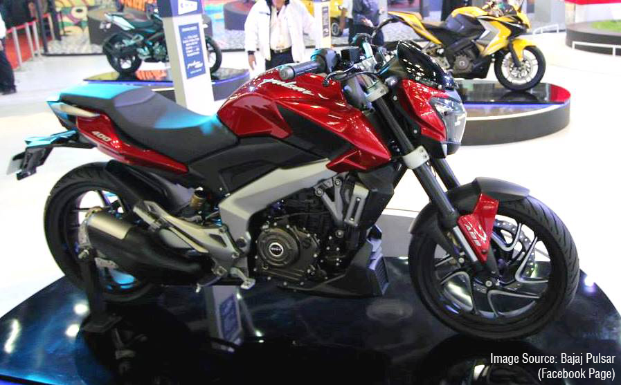 Bajaj Pulsar 400CS Close-up Shot