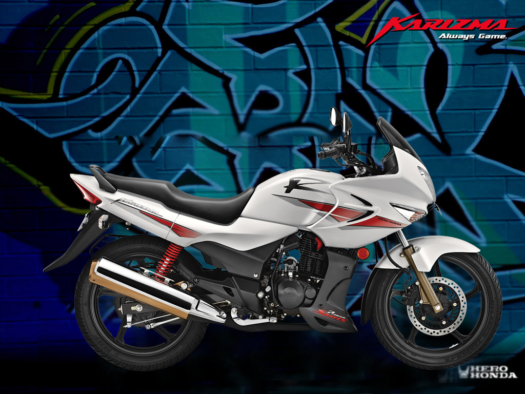 Hero Honda Karizma R Side View 'White'