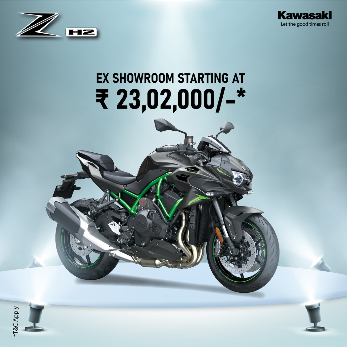 2023 Kawasaki Z H2 Supercharged Motorcycles Launched in India ...