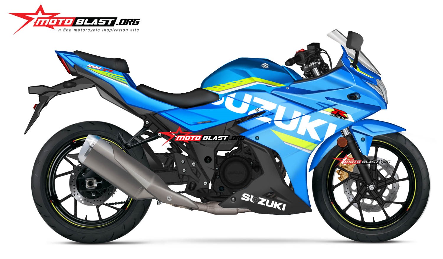 Latest Rendering of Suzuki Gixxer 250 (GSX-R250) by MotoBlast.org