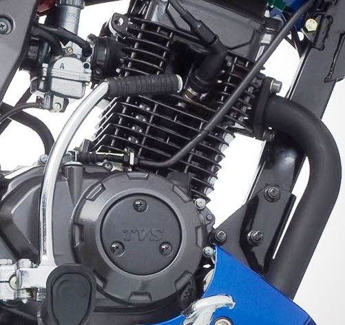 TVS Flame SR125 - Showing tvs_flame_sr125_engine.jpg