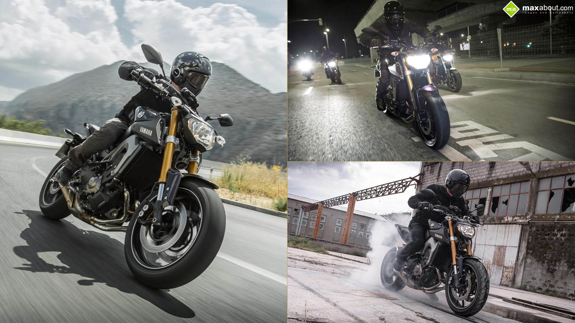 РњРѕС‚РѕС†РёРєР» Yamaha MT 09 Р’ РЅРѕС‡Рё