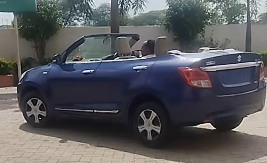 Maruti Suzuki Dzire Convertible Spotted - Live Photos and Details ...