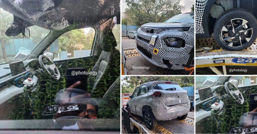 Tata Punch EV Spotted Testing In India - Live Photos By Photulogy ...