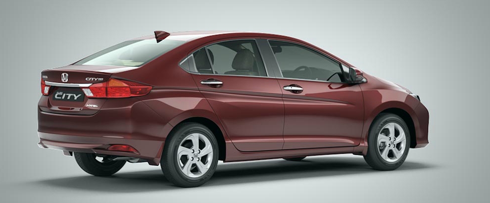 2014 New Honda City Rear 3-Quarter