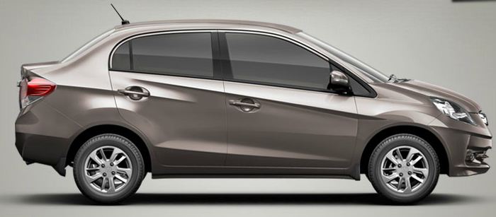 Honda Brio Amaze Side View 'Urban Titanium Metallic'