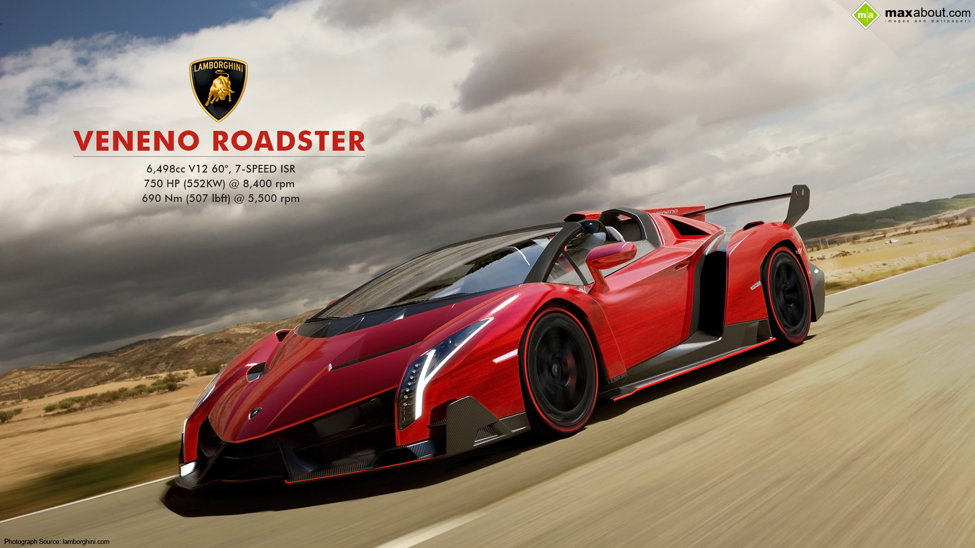 Lamborghini veneno roadster характеристики