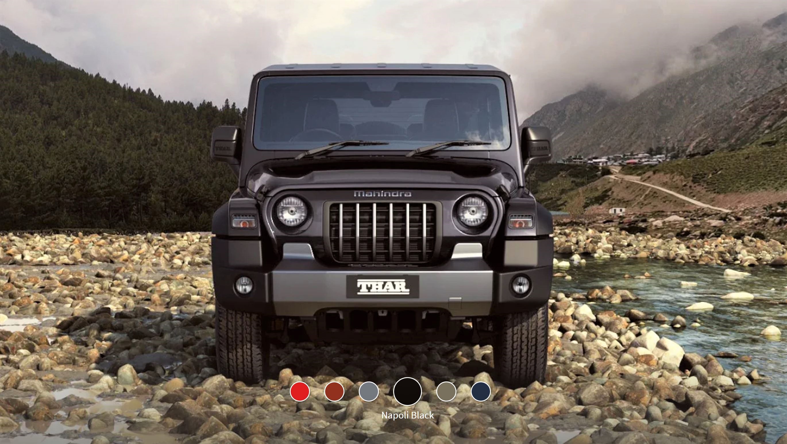 New Mahindra Thar Napoli Black