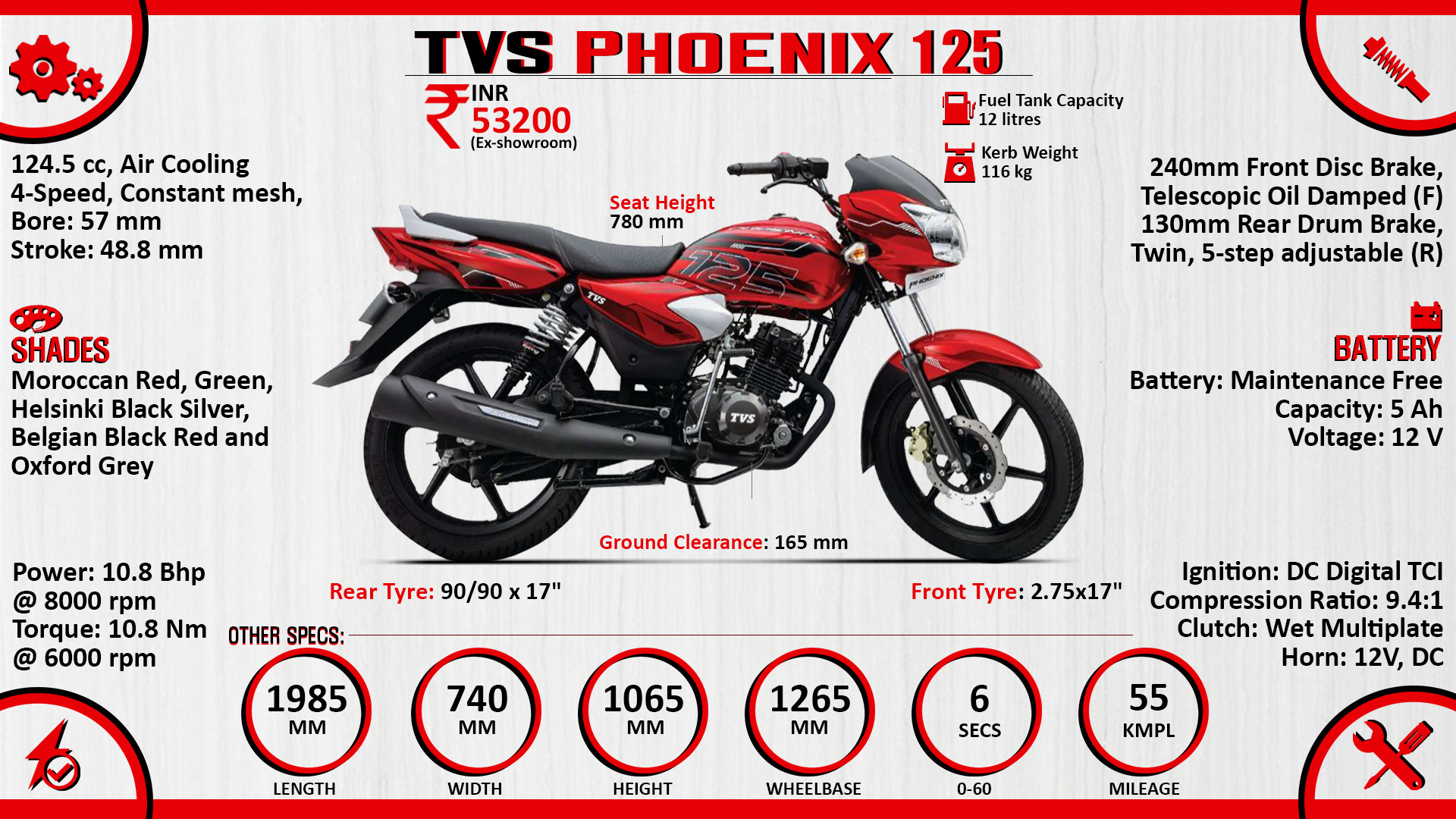 tvs phoenix suspension price